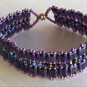 Sparkling Crystal Beaded Bracelet - magnetic clasp